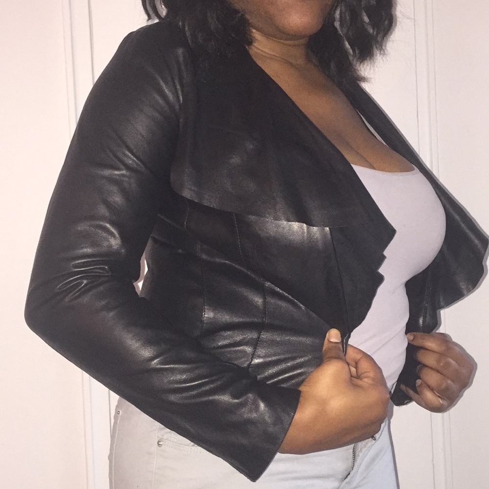 Cole Haan 100% Authentic Lambskin Leather Jacket